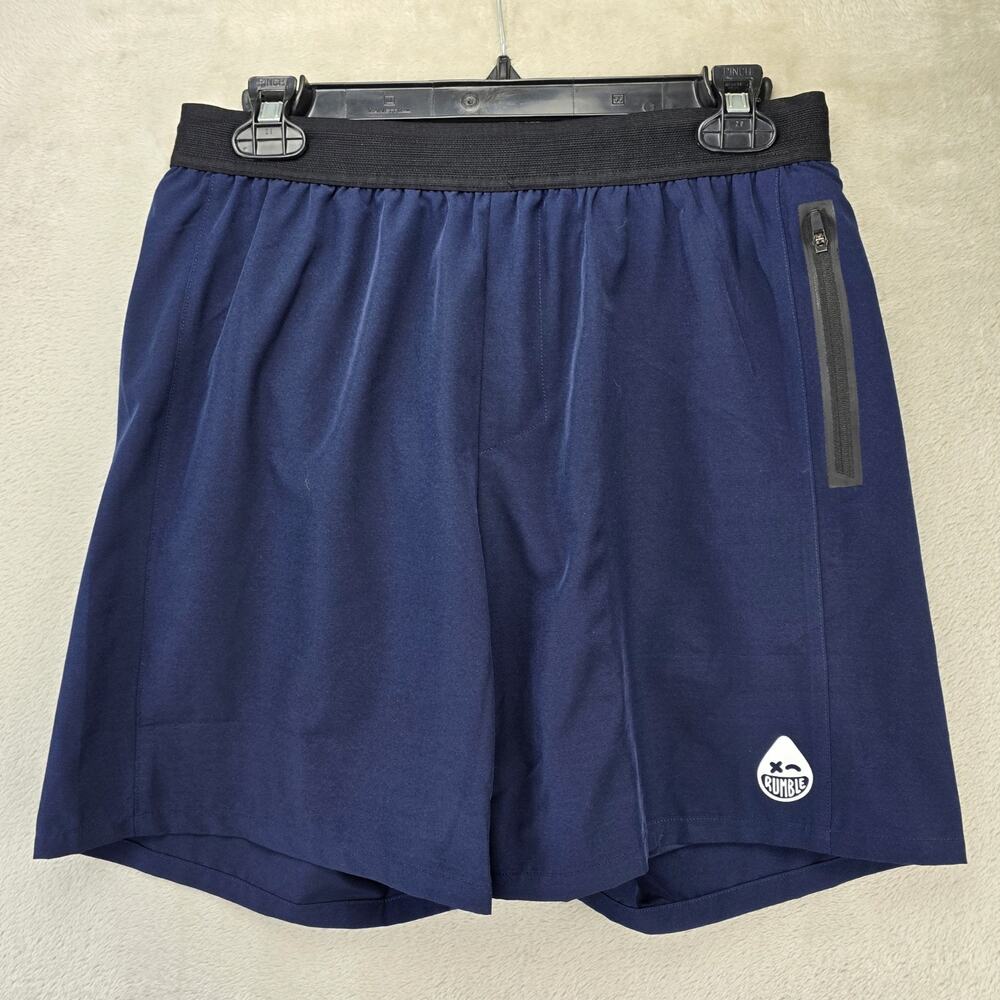 Rumble Boxing Shorts Medium Blue Lined Athletic Fitness